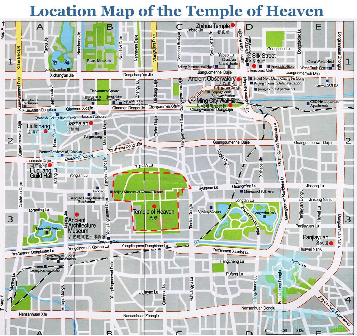 bản đồ của đền thờ của thiên đường 