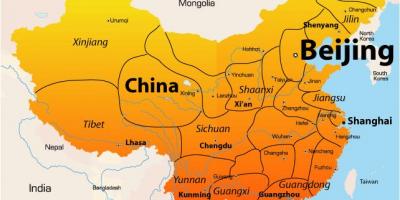 Peking trên bản đồ