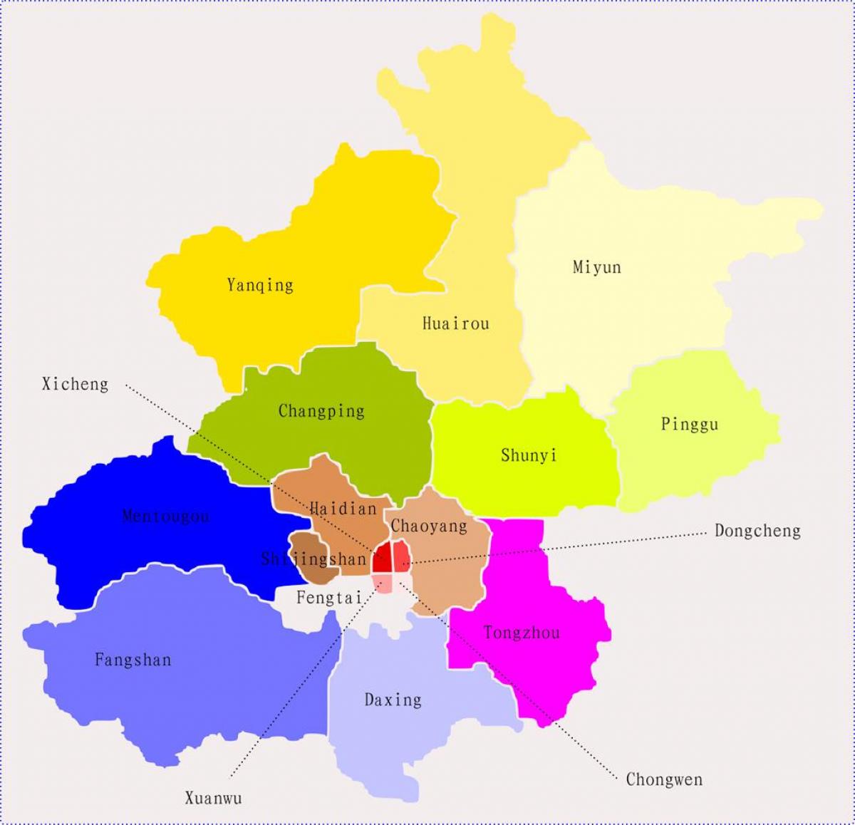 Peking bản đồ Trung quốc