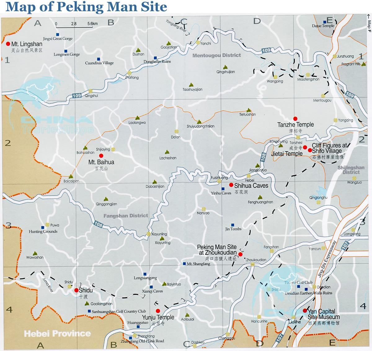 bản đồ của Peking