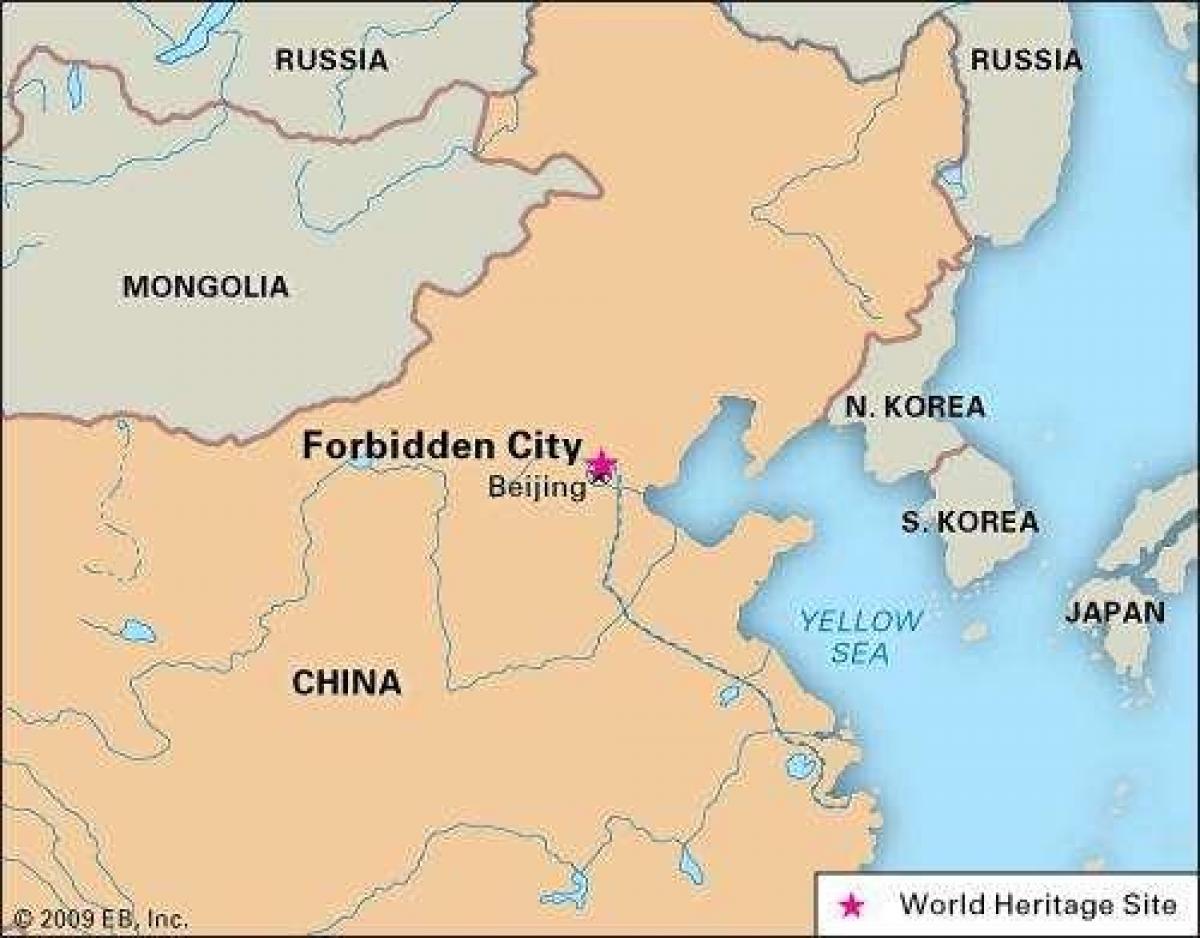 tử cấm thành phố, bản đồ Trung quốc