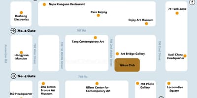 Bắc kinh 798 nghệ thuật bản đồ quận