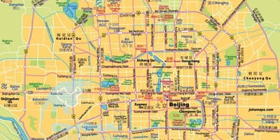 Bắc kinh vòng bản đồ đường