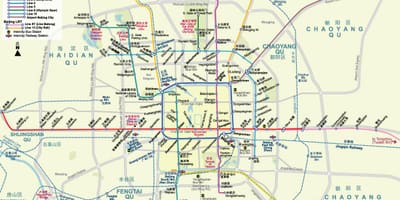 Peking tàu điện ngầm bản đồ
