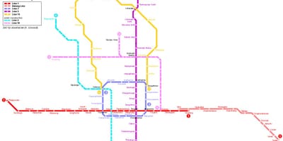 Bản đồ của Bắc kinh thành phố ngầm