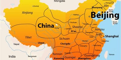 Peking trên bản đồ