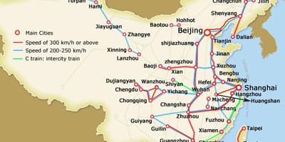 Thượng hải xe lửa đạn bản đồ
