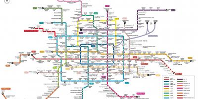 Bản đồ của Bắc kinh ga tàu điện ngầm