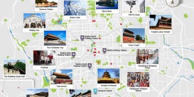 Bắc kinh nơi quan tâm bản đồ